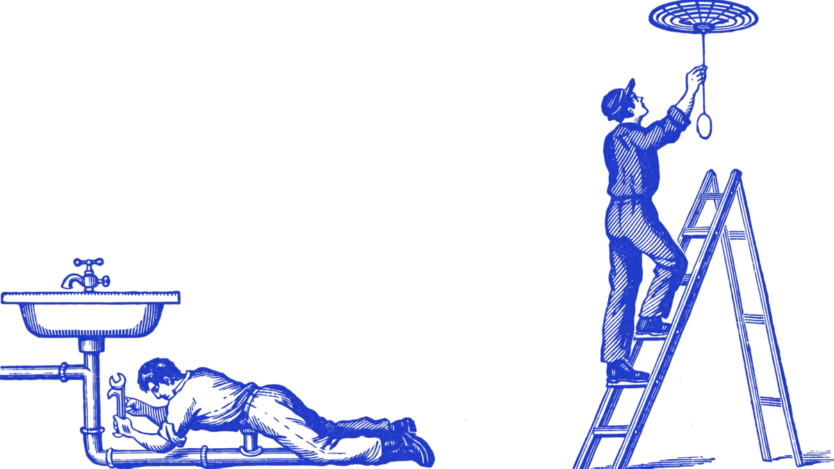 Engraving used on the Plumbing / electrical page