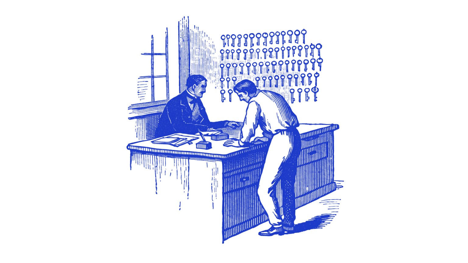 Engraving used on the Property management page