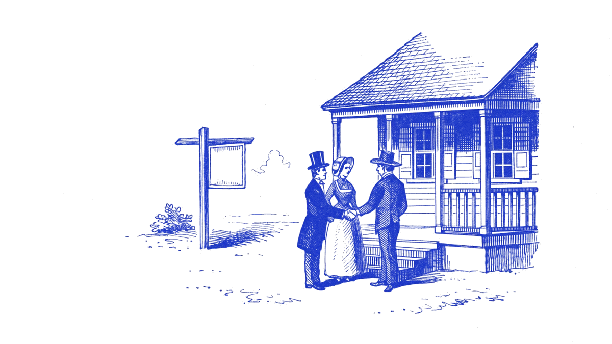 Engraving used on the Real estate brokerage page
