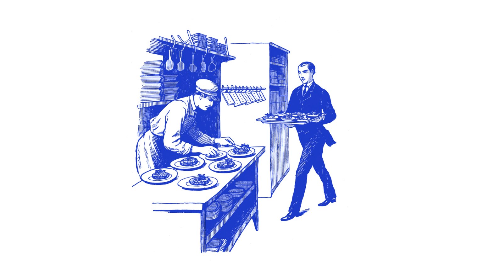 Engraving used on the Restaurants / hospitality page