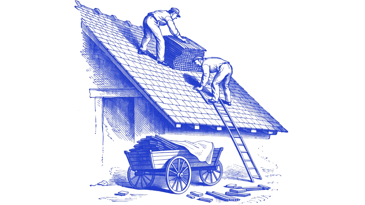 Engraving used on the Roofing page