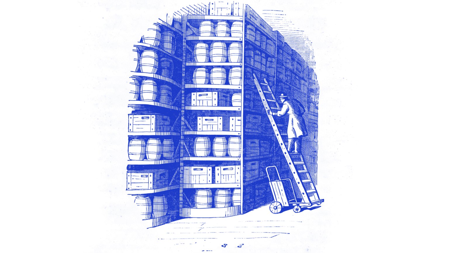 Engraving used on the Distribution page