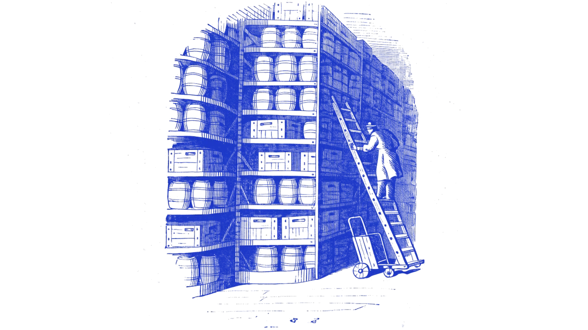 Engraving used on the Distribution page